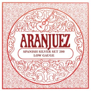 ARANJUEZ CLASSIC SILVER SET 200 - SNAREN KLASSIEK FLAMENCO LOW GAUGE BLACK NYLON
