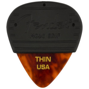 FENDER MOJOGRIP PICKS 3-PACK - PLECTRUM TORTOISE SHELL THIN 351 SHAPE