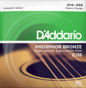 D'ADDARIO EJ18 HEAVY - SNAREN 014-059 PHOSPHOR BRONZE