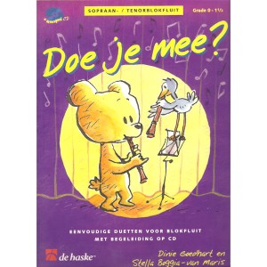 HASKE + CD EENVOUDIGE DUETTEN - DOE JE MEE? BLOKFLUIT SOPR./TEN. - BOEK/CD