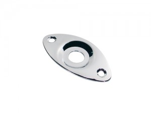 BOSTON JP-7-C CHROOM - JACK PLATE OVAAL VERZONKEN GAT