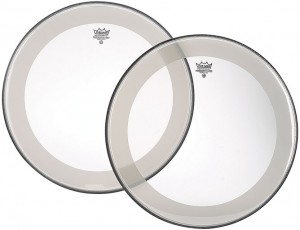 REMO P4-1322-C2 - DRUMVEL 22" CLEAR POWERSTROKE + DOT