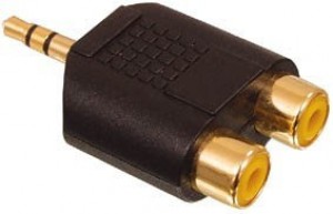 NEDIS CAGP22940BKG - ADAPTER 3.5MM-2XRCA KONTRA