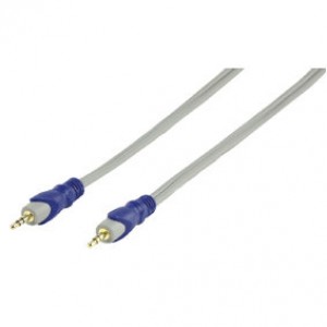 HQSA-020-0.7 - KABEL 2X STEREO JACK 3.5 0.75MTR