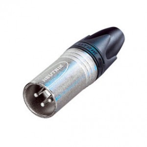 NEUTRIK NC3MXX - PLUG XLR MALE ZILVER 3-POLIG