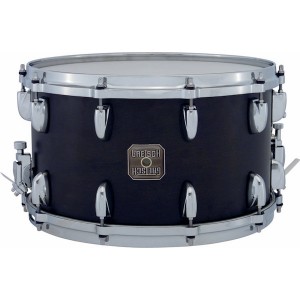 GRETSCH S-0814-MPLSE SATIN EBONY 555-0119-987 - SNARE DRUM 14X8" 100% MAPLE 20-LUG