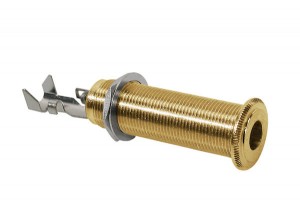 SWITCHCRAFT SC-152 - OUTPUT JACK DIK PANEEL BRASS 3-POLIG