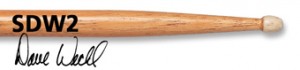 VIC FIRTH DW2 DAVE WECKL - DRUMSTOKKEN HICKORY EVOLUTION