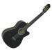 Gomez 001/BKCE Spaans / klassieke gitaar met nylon snaren in de kleur Zwart. Uitgevoerd met element en cutaway