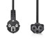Vooraanzicht van de NEDIS CEGB10100BK20 - KABEL VOEDING RANDAARDE TYPE IEC-320-C5 2.0MTR