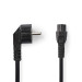 NEDIS CEGB10100BK20 - KABEL VOEDING RANDAARDE TYPE IEC-320-C5 2.0MTR
