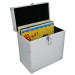 MMW 20040S - PLATENKOFFER 40 LP ZILVER met opengeklapt deksel