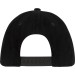 Achteraanzicht van de FENDER STRETCH CAP 9122421500 GOLD SPAGHETTI LOGO - PET CORDUROY BASEBALL HAT BLACK ONE SIZE