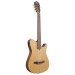 Zijaanzicht van de IBANEZ FRH10N-NTF NATURAL FLAT - GITAAR KLASSIEK PLAT MODEL + EQ CUTAWAY