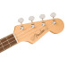 Headstock van de FENDER FULLERTON JAZZMASTER UKE 3TS - UKELELE 3-COLOR SUNBURST + EQ -TORTOISE SLAGPLAAT-