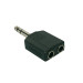 BOSTON AT-170 - ADAPTER 6.3 MALE STEREO - 2X 6.3 FEMALE STEREO