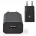 NEDIS WCHAU242ABK - ADAPTER WANDLADER USB 2.4A ZWART