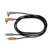 BOSTON SAC-477-150 - KABEL 2X RCA -  2X RCA HAAKS SWITCHCRAFT 1.5MTR