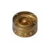 BOSTON KG-110 SPEED KNOB (HATBOX) - KNOP TRANSPARANT GOLD GIBSON STYLE