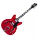 HAGSTROM VIKING WCT WILD CHERRY TRANSPARANT - GITAAR ELEKTRISCH HOLLOW BODY HJ50 HUMBUCKERS