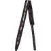 FENDER PARAMOUNT ACOUSTIC LEATHER STRAP BLACK - GITAARRIEM LEER ZWART