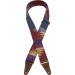 FENDER ZION STRAP COPPER AZTEC - GITAARRIEM 2" 5CM GEWEVEN KATOEN