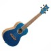 ORTEGA RUEL-MBL ELEMENT SERIES METALLIC BLUE TOP - UKELELE CONCERT + GIG BAG