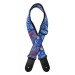 STAGG SWO-PSLY 2 BLU - GITAARRIEM NYLON GEWEVEN BLAUW PAISLEY-PATROON