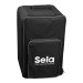 SELA 090 - RUGTAS CAJON ZWART + WIT LOGO PRINT