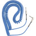 FENDER CONTOUR COIL CABLE LPB LAKE PLACID BLUE 0990573002 - KABEL INSTRUMENT JACK 6.3 9MTR 30' KRULKABEL