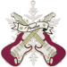 FENDER SNOWFLAKE ORNAMENT + 2 CROSSED STRATOCASTER GUITARS - SIERRAAD 96.5 X 96.5 CM + LINT LIMITED 2025 EDITION