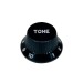 BOSTON KB-244-T BELL KNOB - KNOP TONE ZWART STRAT STYLE INCH TYPE
