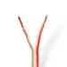 NEDIS CAGW4000TR1000 100MTR - KABEL LUIDSPREKER 2X4.00 MM2 TRANSPARANT CCA