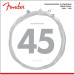 FENDER 9050L FLATWOUND LONG SCALE - SNAREN BASGITAAR 45-100 STAINLESS STEEL