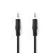 NEDIS CAGL22000BK05 - KABEL JACK 3.5-3.5 STEREO 0.5MTR