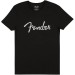 FENDER TEE 9193010505 BLACK XX LARGE - T-SHIRT ZWART SPAGHETTI LOGO XXL