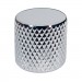 BOSTON KCH-230 PUSH ON DOME FLAT TOP - KNOP METAAL CHROOM 19X19MM / 6MM