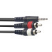 STAGG SYC1/MPSB2CM E - KABEL AUDIO JACK 3.5 STEREO - 2X RCA 1 METER