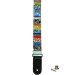CLX STRAP KLEURMOTIEF 10 - GITAARBAND + EINDKNOP & VETER