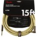 FENDER DELUXE SERIES 15' CABLE TWEED ANGLE - KABEL JACK 6.3 BEIGE 4.5MTR 1X HAAKS