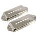 ALLPARTS P90 DOG EAR PICKUP COVER NICKEL SET/2 PC-0739-001 - ELEMENTKAP MET FLENS BRUG + HALS