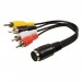 NEDIS CAGL20475BK02 - KABEL DIN 5P CONTRA - 4X RCA