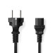 MMW RA18R - KABEL VOEDING RANDAARDE IEC-320-C13 1.8MTR 2X RECHT