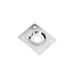 BOSTON JP-1-C - JACK PLATE VIERKANT VERCHROOMD