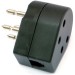 TEL-0055B ZWART - ADAPTER PLUG MODULAIR-PLUG TELEFOON