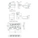 Afmetingen van de BOSTON BB-704-B - BRUG BASGITAAR ZWART WMI MODEL 20MM