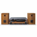 Achterkant van de CROSLEY C62 - WALNUT - PLATENSPELER DRAAITAFEL + SPEAKERS 10W + PRE-AMP