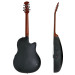 Achter- en zijkant van de OVATION CELEBRITY ELITE CE44L-5 - GITAAR WESTERN ZWART + EQ CA LINKSHANDIG