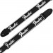 FENDER 099-0671-000 RUNNING LOGO STRAP - GITAARRIEM ZWART MET WIT LOGO